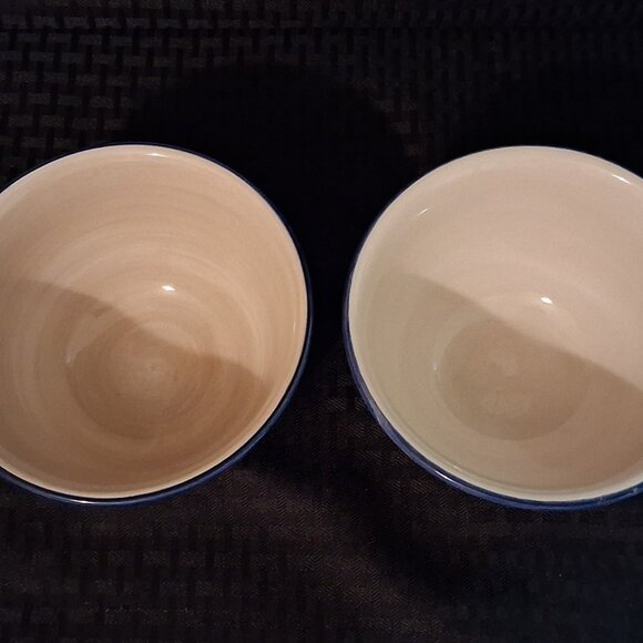 SET OF 2 Pier 1 VALLARTA 5 7/8" Soup, Cereal Bowls. Red, Blue, Yellow & Beige - Picture 3 of 9